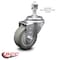 Service Caster 3.5 Inch Gray Polyurethane Wheel Swivel 12mm Threaded Stem Caster SCC SCC-TS20S3514-PPUB-M1215 - alternate 5